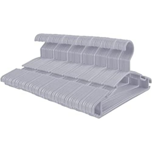 GoodtoU Toddler Hangers 100 Pack Gray Plastic Clothes Hangers for Kids