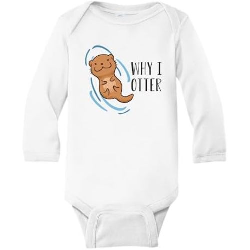 Why I Otter Baby Onesie® Cute Bodysuit for Baby Shower Gift for Newborn Outfit Little Beaver 97