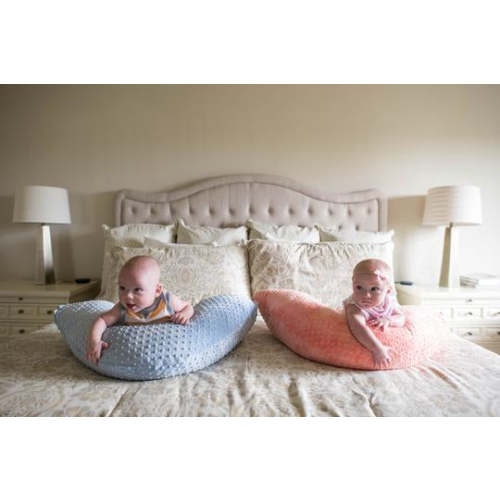 Luna Lullaby Nursing Pillow - Baby Pink Smooth - Luna Lullaby