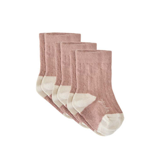 Newborn Crew Socks 3 Pack - Blossom