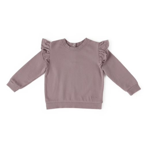French Terry Ruffle Sweatshirt