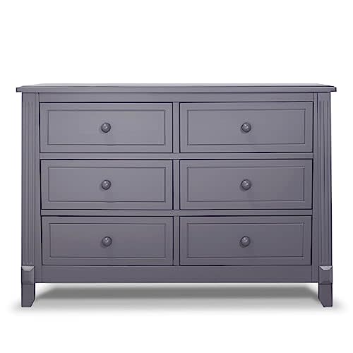 Sorelle Furniture Berkley Baby Dresser – Nursery Storage with Drawers, Kids Bedroom, Nightstand for Child’s & Infant – Gray