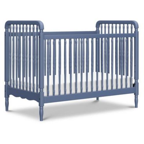 Namesake Liberty 3-in-1 Convertible Spindle Crib with Toddler Bed Conversion Kit - Cove Blue