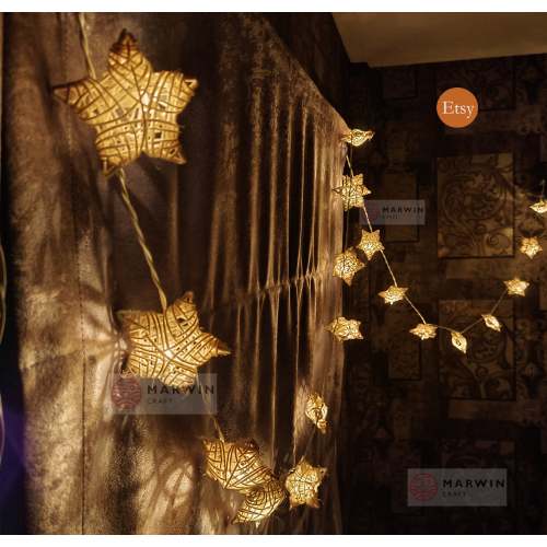White String Lights Star Fairy Lights Bedroom Home Decor Living Room Hanging Lights Baby Kid room Decor Dorm Light LED USB Battery Plug in
