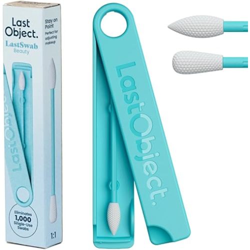 LastSwab® Reusable Cotton Swabs for Gentle and Eco-Friendly Beauty Routines - The Sustainable Alternative to Single-Use Q Tips - Zero Waste & Easy to Clean - Comes with a Convenient Travel Case Holder