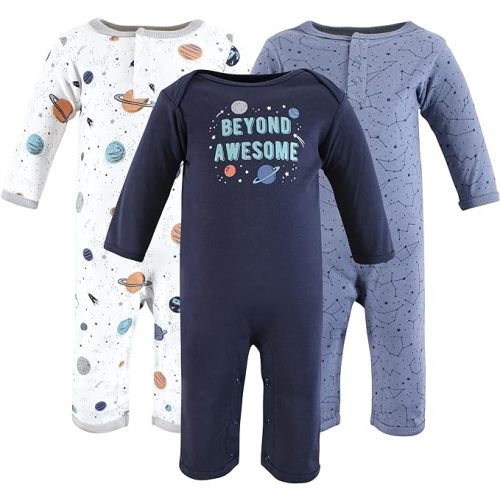 Hudson Baby unisex-child Cotton Coveralls