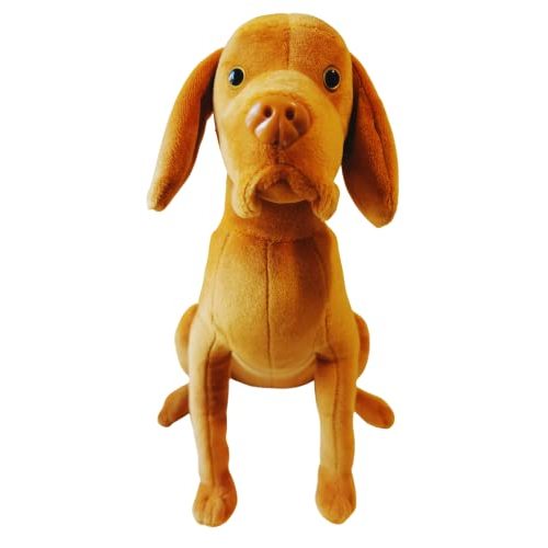 Vizsla Plush Toy – Realistic Hungarian Vizsla Dog Soft Toy for Vizsla Lovers, Dog Owners & Kids