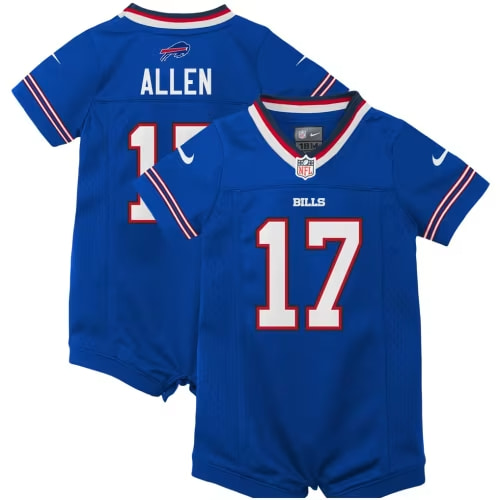 Josh Allen Buffalo Bills Nike Newborn Romper Game Jersey - Royal