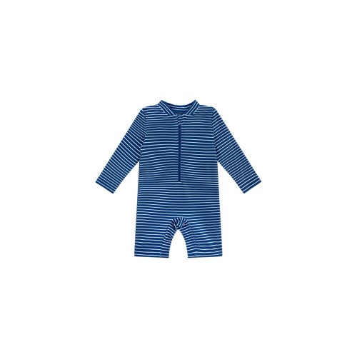 Bilbi Ripple Sunsuit Navy | Baby Bunting AU