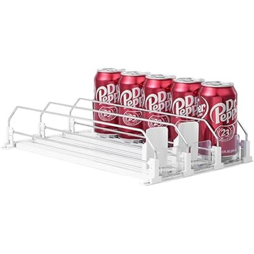 SZNLZQ Drink Organizer for Fridge,Holds 15 Cans
