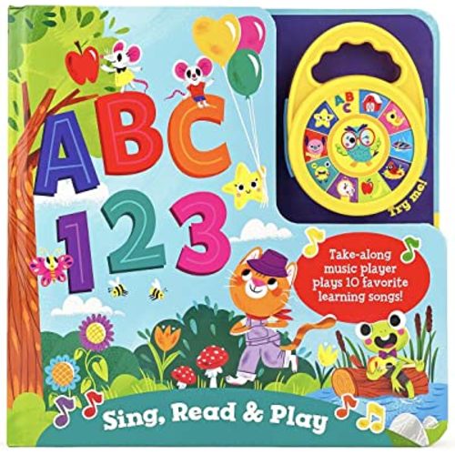 ABC 123 Sing, Read & Play - Children's Deluxe Music Player Toy and Board Book Set, Ages 1-5