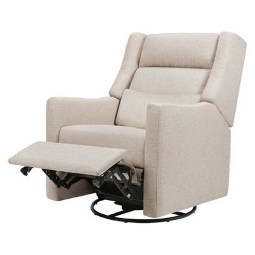 Babyletto Kiwi Plus Power Recliner and Swivel Glider - Performance Beach Eco-Weave