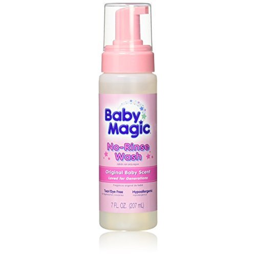 Baby Magic No-Rinse Wash 7 Ounce Original Baby Scent (207ml) (3 Pack)