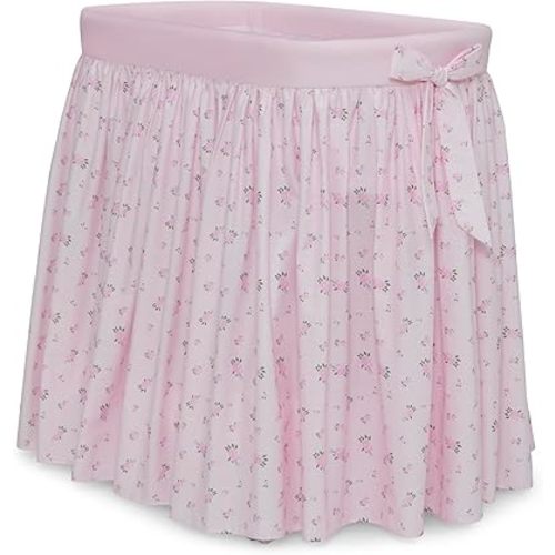 Delta Children Flora Gliding Bassinet, Pink Roses