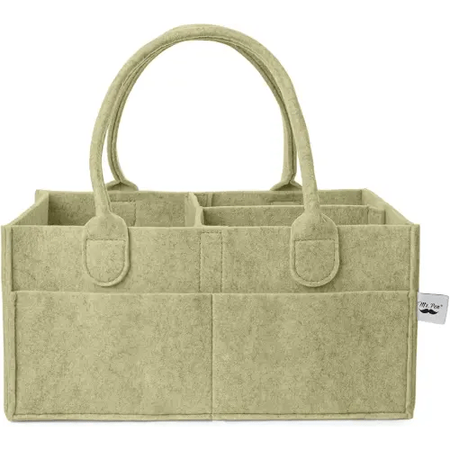 Mr. Pen- Baby Diaper Caddy Organizer, Olive Calm, Baby Caddy Organizer with Handle, Compact Size, Collapsible & Portable