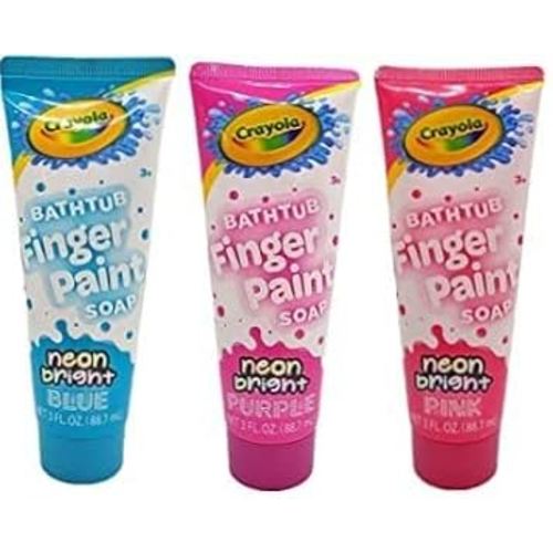 Amazon.com: Crayola Neon Bright Bathtub Finger Paint Soap (Set Of 3) : Toys & Games