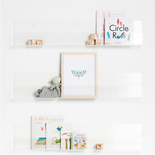 Now You See It Clear Acrylic Large Book Ledge