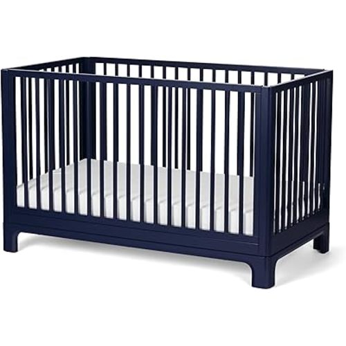 Little Seeds Posey 4-in-1 Convertible Crib, Deep Blue