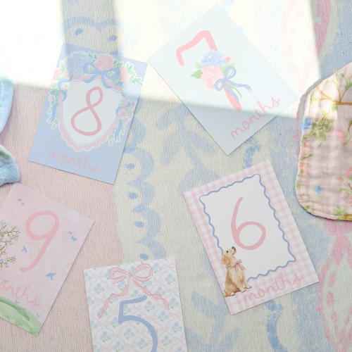 Monthly Milestone Cards | Preppy Heirloom