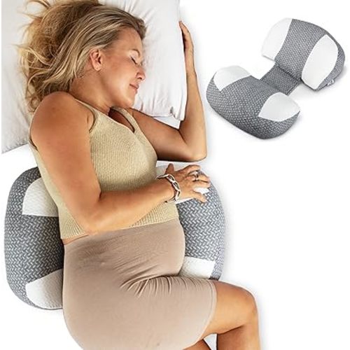 Plus Sized Pregnancy Pillow for Sleeping - Belly, Hip, Back Support for Pregnant Women -Maternity Wedge Pillow for Reducing Pregnancy Fatigue- Adjustable and Washable