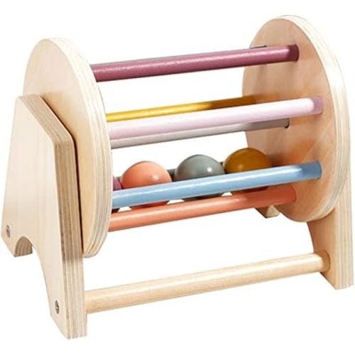 YARNOW Montessori Textile Drum for Spinning Drum Model Engaging Educational Plaything for Imagination