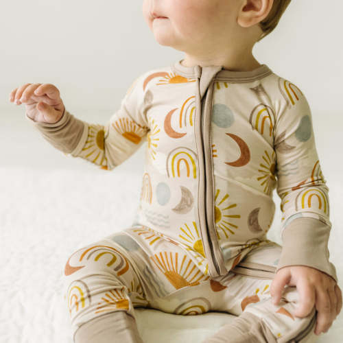 Desert Sunrise Zippy - Little Sleepies - 0-3 months