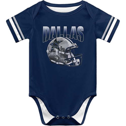 Dallas Newborn City Baby Girl Boy Clothes Unisex,Football Team Clothing Short Sleeve Apparel,Baby Bodysuits,Size:3-24 Months