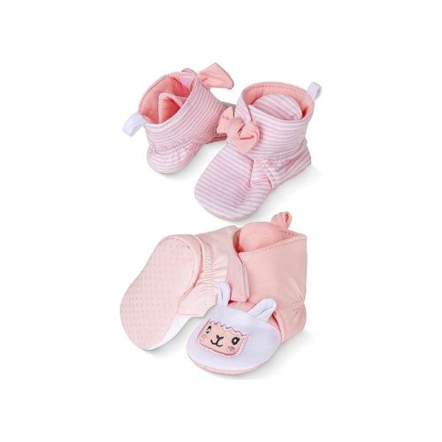 Rising Star Baby Girls & Boys Booties, Non Slip Grippers Slippers for Infants Ages 0-12 Months