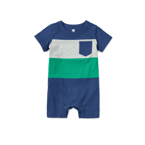 Colorblock Baby Romper