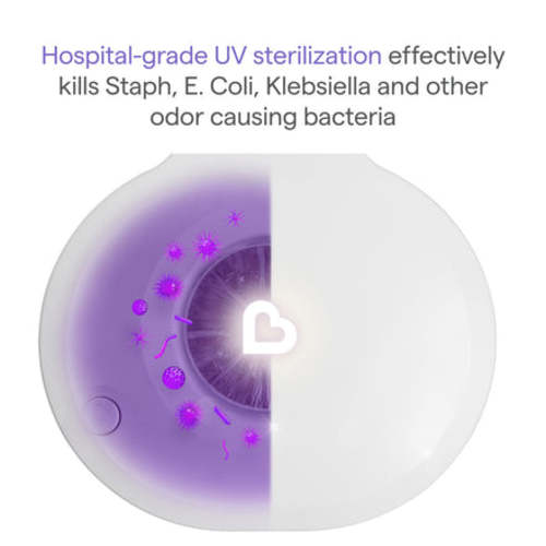 UV Sterilizing Diaper Pail | Hands-Free & Odor Control | Munchkin