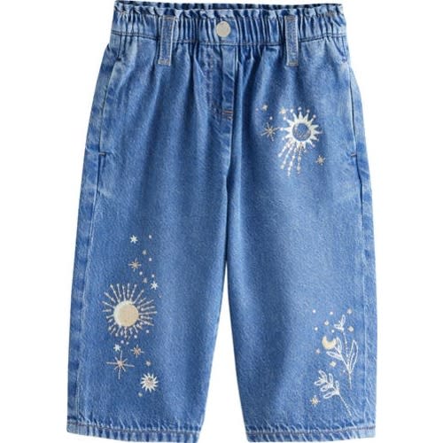 Kids' Celestial Crystal Embroidered Jeans, 3-4Y