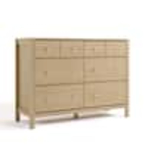 Storkcraft Horizon Driftwood 6-Drawer 47.88 in. Wide Dresser 03686-007