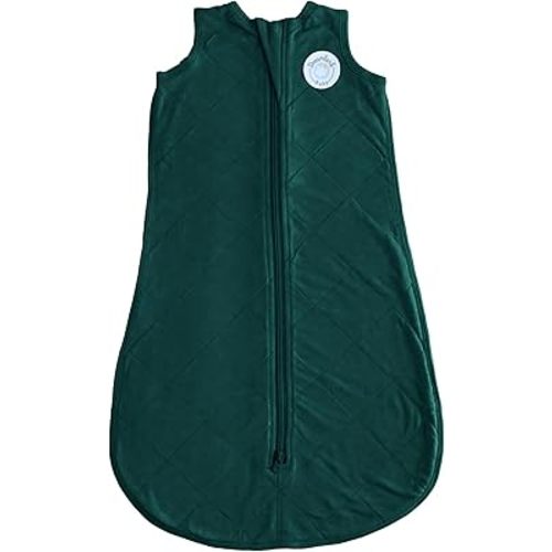 Dreamland Baby Lightweight Bamboo Viscose Sleep Sack (6-12 Months). 1.0 TOG Ultra Soft Blanket w/ 2-Way Zipper. 95% Viscose, 5% Spandex (Forest). Mom-Owned US Business, Premium Materials