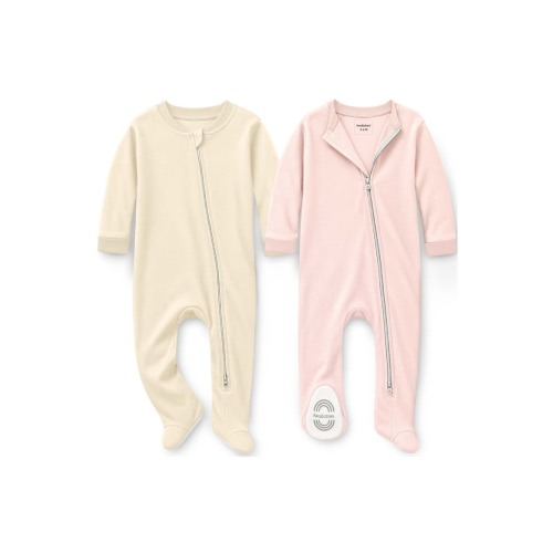 2-Pack Soothe Baby Sleep & Play Footies