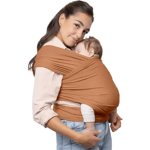 Boba Baby Wrap Carrier – Original Baby Sling Carrier for Newborns (7–35 lbs), Soft, Secure, Hands-Free & Ergonomic, Ideal for Comfortable Bonding, New Parents (Organic Fox)