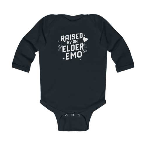 Raised by an Elder Emo - Long Sleeve Onesie – ElderEmo.com