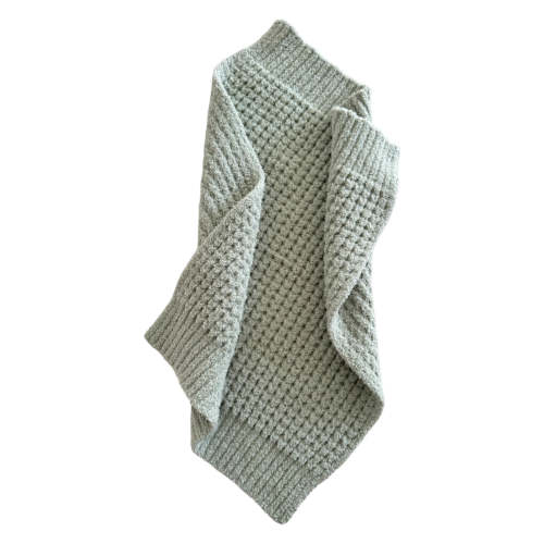 Phufy® Bliss Waffle Mini Blanket, Mist Green