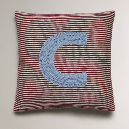 KIDS’ EMBROIDERED LETTER C CUSHION - THROW PILLOWS AND BLANKETS - KIDS AND BABY | Zara Home United States of America
