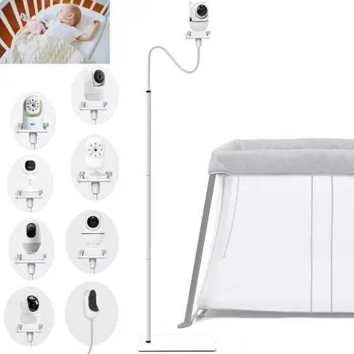 Baby Monitor Floor Stand Holder Mount Compactible for Nanit Pro & Flex Stand,Infant Optics DXR-8 Pro,VTech VM901/VM819/RM7764,Momcozy,HelloBaby,eufy E110,nooie IPC100,Motorola VM75/VM50G/VM44