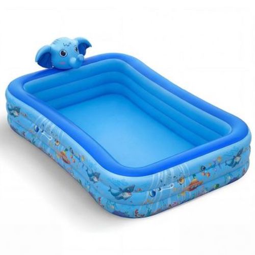 Elephant Inflatable Swimming Pool with Sprinkler, Large Inflatable Pool for Adults and Kids, Oversized Thickened Family Inflatable Pool