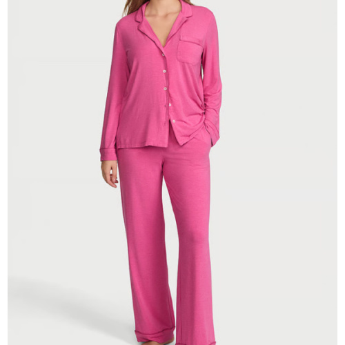 Buy SoSoft™ Modal Long Pajama Set, Pink - Small - short