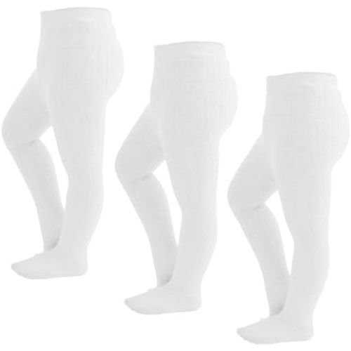 Baby Girls Tights Cable Knit Tights Thick Solid Footed Winter Warm Leggings
