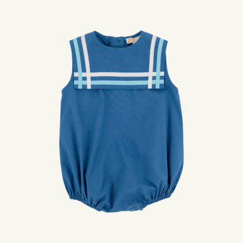 Sleeveless Townes Top Sail Bubble - Wood Boat Blue with Belhaven Blue & Worth Avenue White