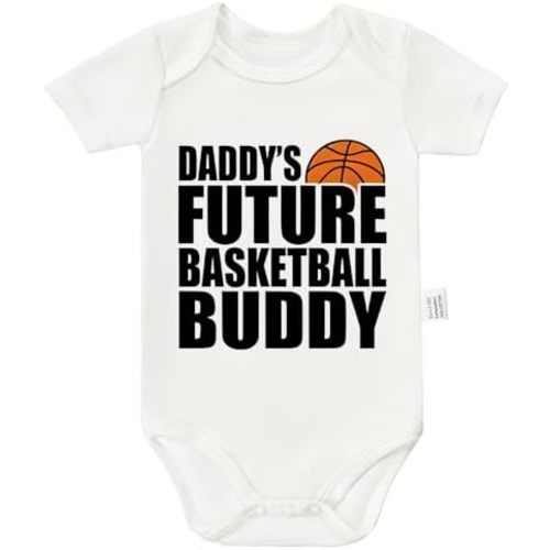 Daddy's Future Soccer Buddy Bodysuit, Gender Neutral Baby Clothes, Funny Infant Fashion Short Sleeve Sports Suit