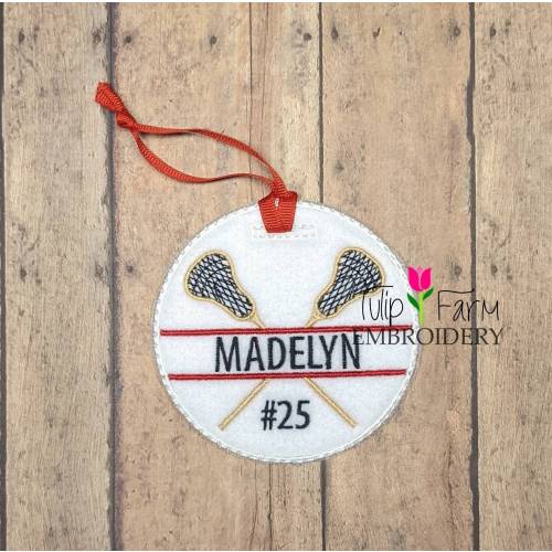 Lacrosse Ornament - Lacrosse Gift - Lacrosse Felt Ornament - Lacrosse Coach Gift - Lacrosse Team Gift - Lacrosse Gifts