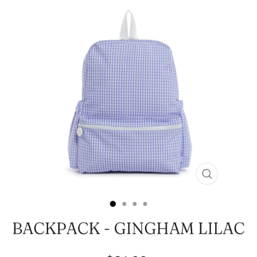 Backpack - Gingham Lilac