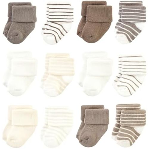 Hudson Baby Unisex Baby Cotton Rich Newborn and Terry Socks