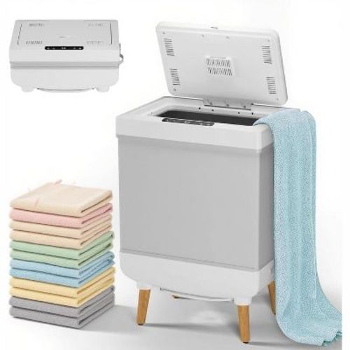 Towel Warmer Bucket - Adjustable Temp, Timer, LED Display, Auto Shut-Off, Towels, Blankets, Bathrobes, Bathroom, Spa, Apartment