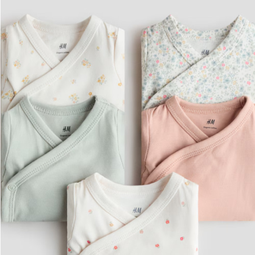 5-PACK WRAPOVER BODYSUITS