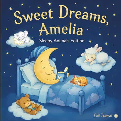 Sweet Dreams Amelia: Personalized Children's Bedtime Story book for Babies & Kids | Perfect Birthday Gift Idea for Amelia's | Gentle Rhymes, Sleepy ... Amelia Drift Into Sweet Dreams Every Night.